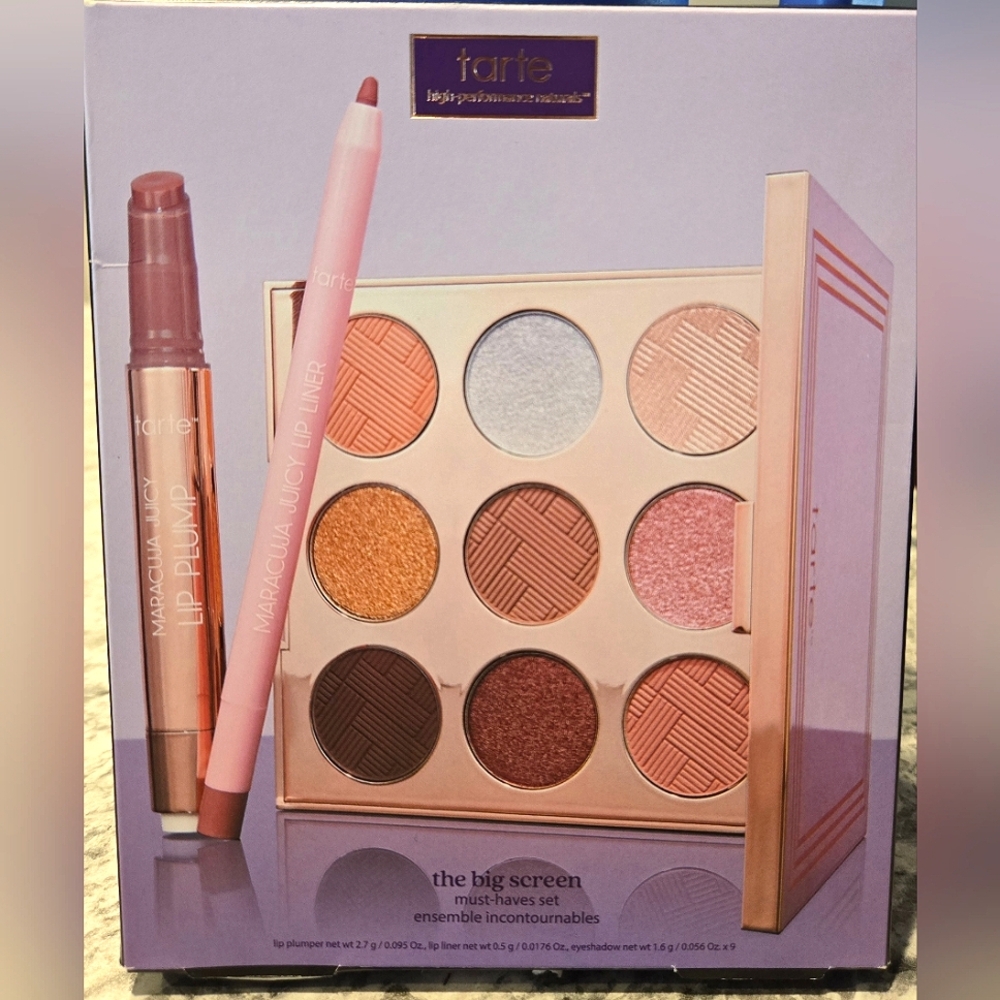 NIB Tarte The Big Screen Must-Haves 3 Piece Set
